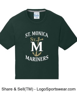 GREEN T-SHIRT WITH STM ANCHOR LOGO Design Zoom