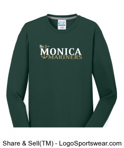 GREEN LONG SLEEVE T-SHIRT WITH STM LOGO Design Zoom